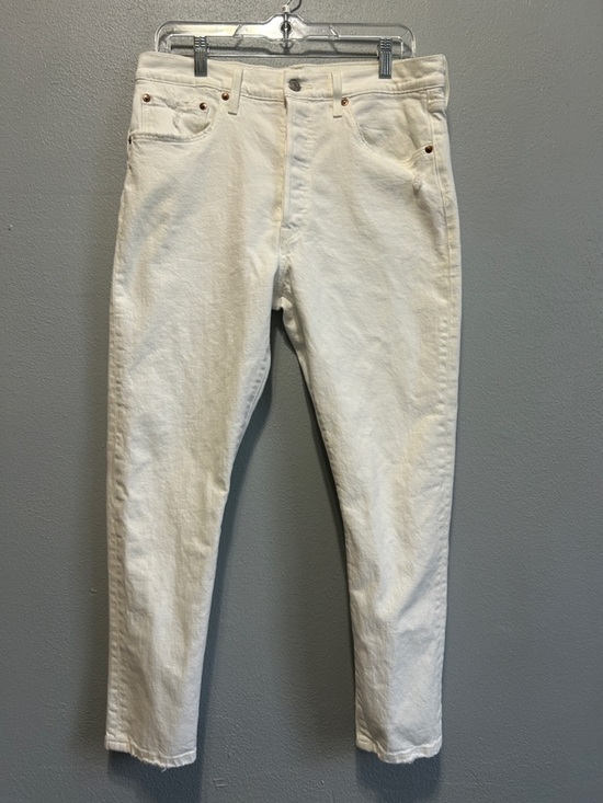 Levi's Denim - Levi's White Multi Button Straight Jeans Size W32/L28